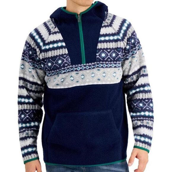 Club Room Men's Sherpa Anorak Sweater - Picture 1 of 5